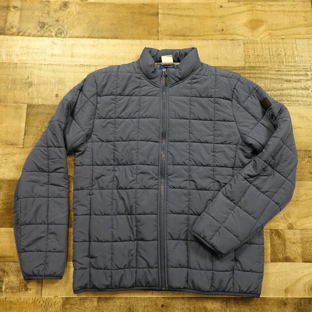 Voyager Foothills jacket men's medium blue fleece lined plaid interior